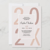 Invitation Diplôme de typographie numérique (Devant)