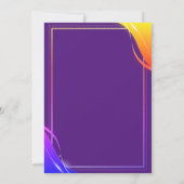 Invitation Diplôme de violet Casquette de deuxième année du c (Dos)