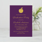 Invitation Diplôme d'enseignant Apple (Debout devant)