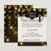 Invitation diplôme des coeurs d'or (Devant / Derrière)