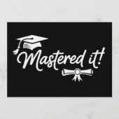 Invitation Diplômé des Masters Diplômé de Master Diplômé (Devant)