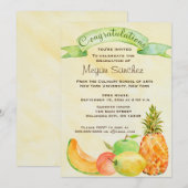 Invitation Diplôme d'études culinaires (Devant / Derrière)