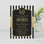 Invitation Diplôme d'études de droit Moderne Grèves Or Avocat (Debout devant)