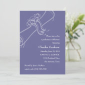 Invitation Diplôme d'études en couleur (Debout devant)