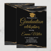 Invitation Diplôme d'études secondaires (Devant / Derrière)