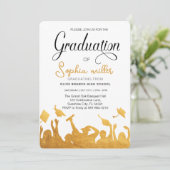 Invitation Diplôme d'études secondaires, fête de fin d'études (Debout devant)