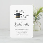 Invitation Diplôme d'études secondaires, fête de fin d'études (Debout devant)