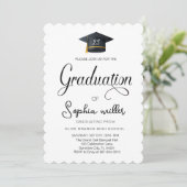 Invitation Diplôme d'études secondaires, fête de fin d'études (Debout devant)