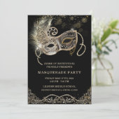 Invitation Diplôme d'études secondaires modifiables (Debout devant)