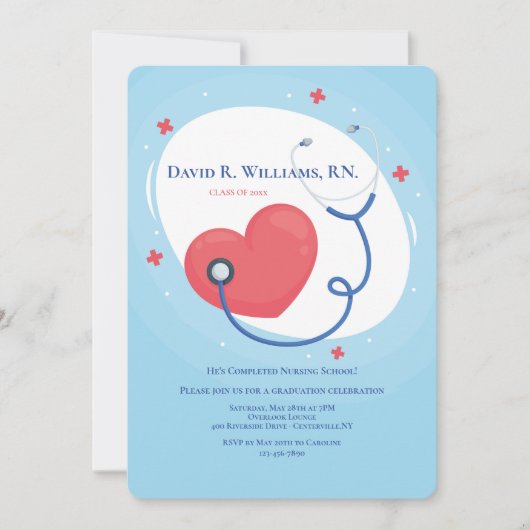 Invitation Diplôme d'études supérieures en santé (Devant)