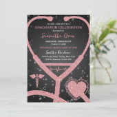 Invitation Diplôme d'infirmière (Debout devant)