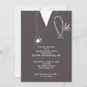 Invitation Diplôme d'infirmière École d'infirmières