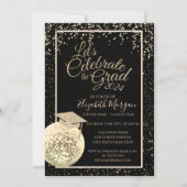 Invitation Diplôme, Disco Ball Confetti Diplôme (Devant)