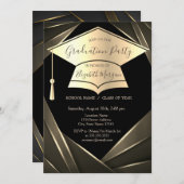 Invitation Diplôme d'or Cap Élégant (Devant / Derrière)