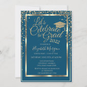 Invitation Diplôme d'or Diagramme de cap Diamants (Devant)