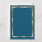 Invitation Diplôme d'or Diagramme de cap Diamants (Dos)