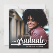 Invitation Diplôme d'or photo moderne (Devant)