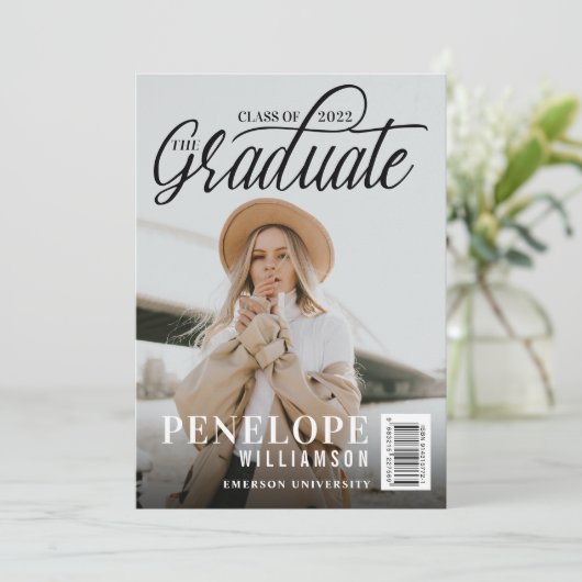 Invitation Diplôme du magazine de photos de script (Debout devant)