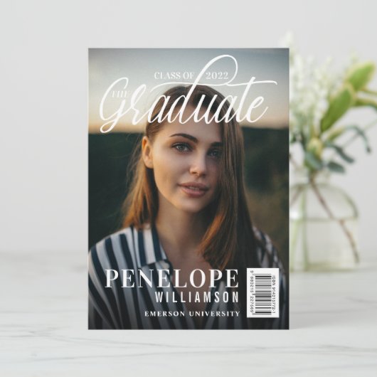 Invitation Diplôme du magazine de photos de script (Debout devant)