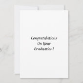 Invitation Diplômé en année universitaire (Dos)