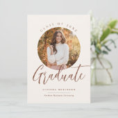 Invitation Diplômé en calligraphie College (Debout devant)