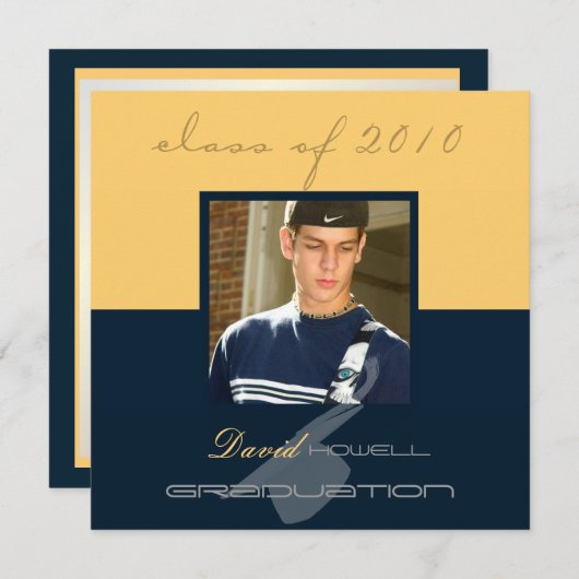 Invitation Diplôme en classe 2010/Casquette (Devant / Derrière)