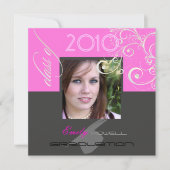 Invitation Diplôme en classe 2010/Casquette/Swirls (Devant)