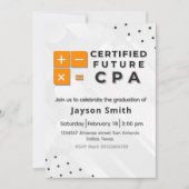 Invitation Diplômé en comptabilité (Devant)