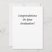 Invitation Diplômé en robe académique vu de dos (Dos)