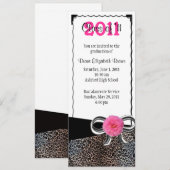 Invitation Diplômé en style (Devant / Derrière)