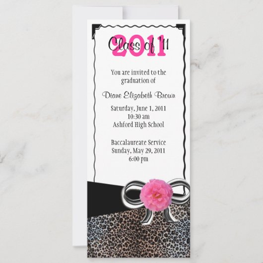 Invitation Diplômé en style (Devant)