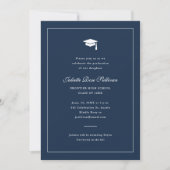 Invitation Diplôme en typographie simple (Devant)