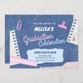 Invitation Diplôme esthétique de l'an 2000 (Devant / Derrière)