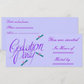 Invitation Diplôme et vaches - (Devant / Derrière)