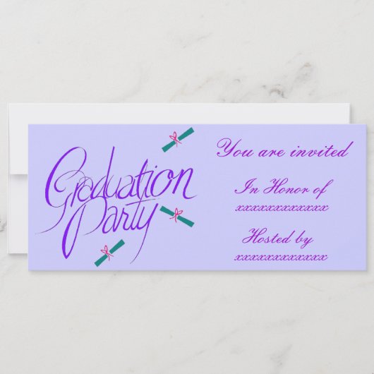 Invitation Diplôme et vaches - (Devant)