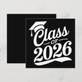 Invitation Diplômé fier de la promotion 2026 Remise des diplô (Devant / Derrière)