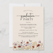 Invitation Diplôme Floral Boho (Devant)