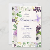 Invitation Diplôme floral esthétique (Devant)