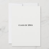 Invitation Diplôme floral Infirmière tournesol Typographie (Dos)