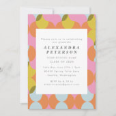 Invitation Diplôme Géométrique Abstrait Moderne du Milieu du (Devant)