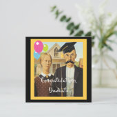 Invitation Diplôme gothique américain (Debout devant)