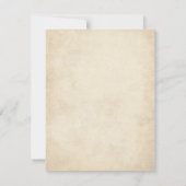 Invitation Diplôme gothique vintage (Dos)