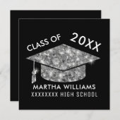 Invitation Diplômé / Graduation Classe universitaire chic (Devant / Derrière)