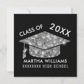 Invitation Diplômé / Graduation Classe universitaire chic (Devant)