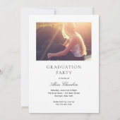 Invitation Diplôme Gras Grad Full Photo (Dos)