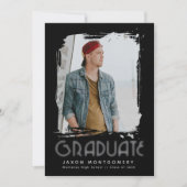 Invitation Diplômé Grunge (Devant)