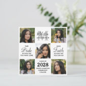 Invitation Diplômé Inspirational 5 Photo Collage Graduation (Debout devant)