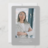 Invitation Diplômé MBA Photo Graduate (Dos)