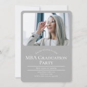 Invitation Diplômé MBA Photo Graduate (Devant)