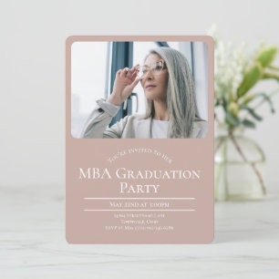 Invitation Diplômé MBA Photo Graduate